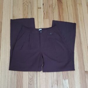 a new day Merlot Front Pleated Pants